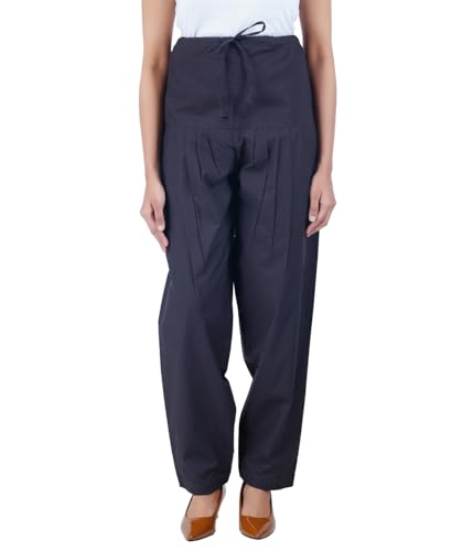 Image of Happy Bunny Salwar Pant - Modern Style Pure Cotton for Women - Ethnic Semi Patiala Trouser - Office,Home - All Day Comfort Wear with Drawstring