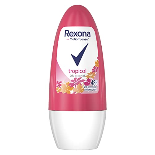 Rexona  Desodorante Roll On Antitranspirante para mujer Tropical  50ml