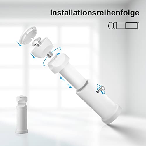 Heilmetz Halterung für Badheizkörper,Befestigung Satz Montagematerial Aufhängung Halter für Heizkörper mit Blindkappe und Entlüfter Weiß