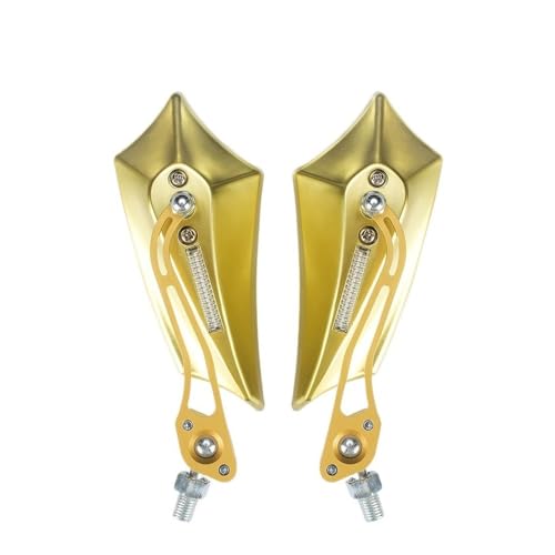 Rétroviseurs de guidon de moto 7/8 pouces miroirs latéraux universels scooter embout de guidon