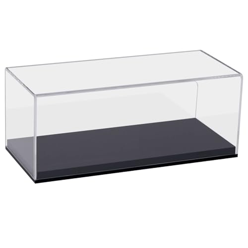 HMF 46802 Vitrine en Acrylique pour Voitures Miniatures, Figurines | 27 x 12 x 11 cm | Transparent