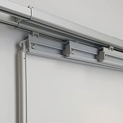 Paneles Japoneses 50 Cm Carril de aluminio extensible para paneles japoneses, 50 cm, de 141 a 185 cm (4 vías)