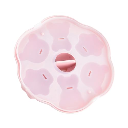 Moldes de oso para chocolate – Moldes de chocolate con 6 cavidades, moldes para hornear animales de dibujos animados para dulces, galletas, decoración de pasteles, arcilla, resina epoxi, pasta de goma