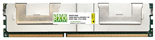 Best 128GB (4x32GB) DDR3-1866MHz PC3-14900 ECC LRDIMM 4Rx4 1.5V Load Reduced Server Memory by NEMIX RAM Special 128GB (4x32GB) DDR3-1866MHz PC3-14900 ECC LRDIMM 4Rx4 1.5V Load Reduced Server Memory by NEMIX RAM