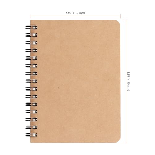 Carnets à spirales A6 couverture kraft rigide et finitions soignées SEUNMUK