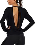ICTIVE Long Sleeve Workout Shirts for Women Loose fit Yoga Shirts for Women Open Back Gym Shirts for...