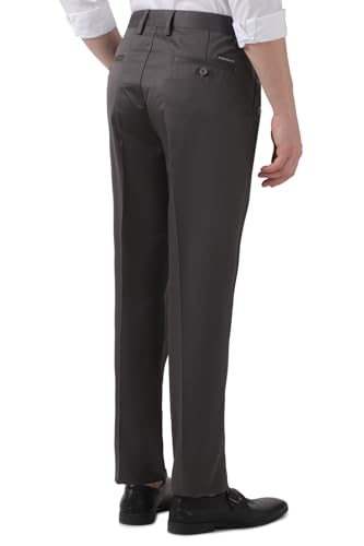Image of Peter England Men's Regular Fit Mid Rise Pants
