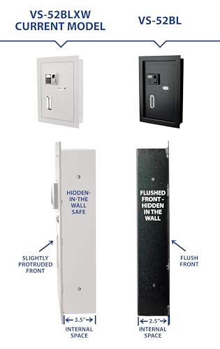 Viking Security Safe VS-52BLXW Heavy Duty Hidden in Wall Safe Biometric Fingerprint