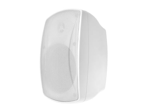 Monoprice WS-7B-52-W 5.25in. Weatherproof 2-Way 70V Indoor/Outdoor Speaker for Use in Whole Home Audio Systems Restaurants Bars Retail Stores Patio Poolside Garage White (Each)