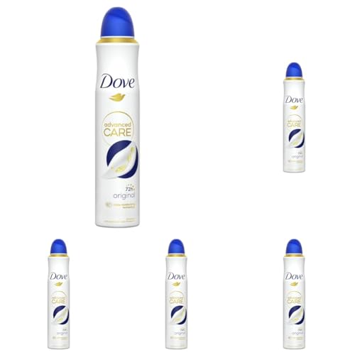 Dove Advanced Care Desodorante Original Protección 72 horas Spray 200ml (Paquete de 5)