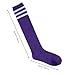 Dxhycc 3 Pairs Kids Soccer Socks Striped Knee High Baseball Softball Athletic Socks for Youth Boys Girls
