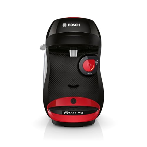 Bosch - Cafetera Tassimo Happy Friendly, Hasta 70 bebidas, OneTouch, INTELLIBREW™, Rojo, TAS103E Bosch - Cafetera Tassimo Happy Friendly, Hasta 70 bebidas, OneTouch, INTELLIBREW™, Rojo, TAS103E