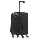 Flight Knight Lightweight 4 Wheel 800D Soft Case Suitcase Robust Anti Crack Cabin Carry On Hand Luggage Approved For Over 100 Airlines Including easyJet, BA & Many More!