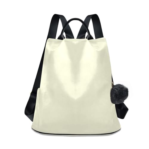 Sac à dos tendance jaune clair femme zippé arrière avec poches latérales confort