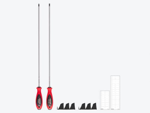 Image of TEKTON Phillips and Slotted Screwdriver Set 2-Piece | DWZ90104 | 18 Inch Shanks, P2, 6.5 mm, Modular Organizers