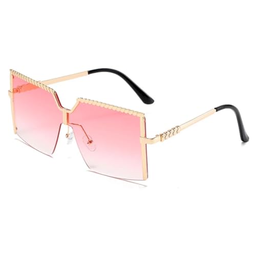 Lunettes oversize sans monture au design épuré et finitions soignées