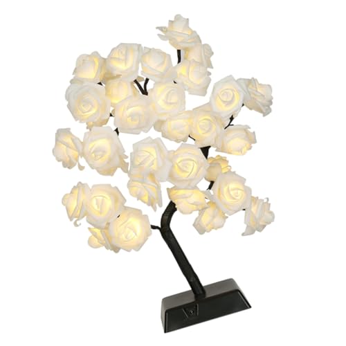 BESTonZON 1 St ros bordslampa bordsskiva dekor vintage bordslampa för palmträd skrivbordslampa bordslampor nattlampa trendig prydnadslampa bekväm led-lampa unik Dekorativa lampor belysning