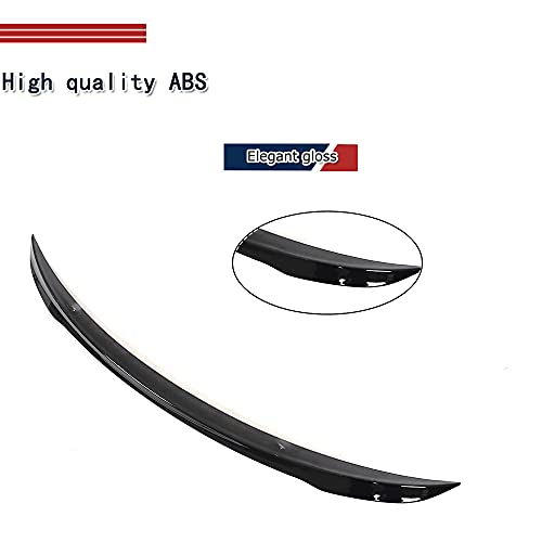 Trunk Spoiler for Mercedes Benz A Class W177 A180 A200 A220 A35 AMG Sedan 4 Door 2019-2024 Gloss Black Rear Boot Lip Deck Lid Spoiler Wing by JC SPORTLINE - Image 4