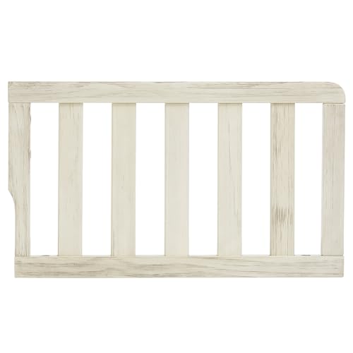 Image of Dream On Me Universal Convertible Crib Toddler Guard Rail in Winter White, Compatible with Select Dream On Me Cribs, Crib to Toddler Bed Conversion, Easily Attachable