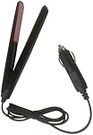 Unifizz 12V Portable voiture cheveux Styler Voyage noir et rose lisseur de cheveux plat lissage en fer