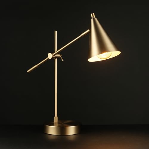 Globe Electric 52887 18 Inch Desk Lamp, Matte Brass thumb #2