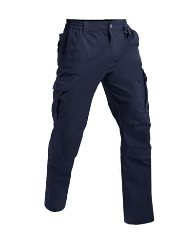NATUVENIX Mens Work Pants Ripstop Tactical Pants for Men Lightweight Hiking Pants Men Water Resistant Cargo Pants Military