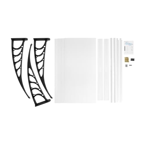 Panneau solaire résistant intempéries auvent transparent de porte - 3