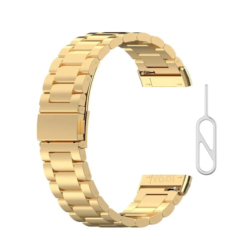 Image of YODI Watch Band Compatible with Fitbit Versa 4 / Fit bit Versa 3 / Fitbit Sense /Sense 2 Band, Soft Replacement Silicone Wristband for Women Flexible Waterproof Sport Watch Strap for Men Large