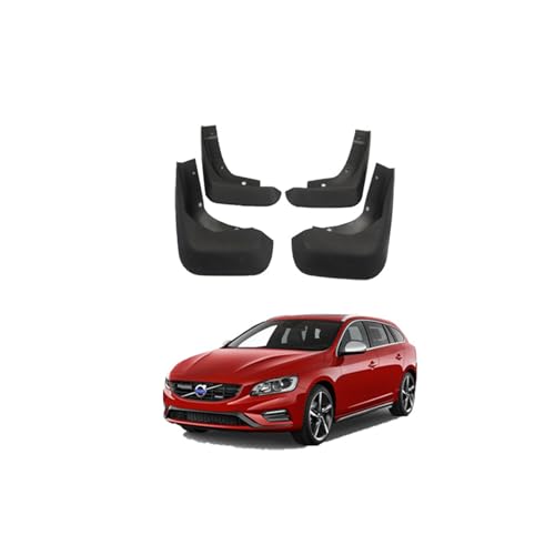 Fender Splash Guard de Haute Qualité pour Volvo V60 2011-2018 avec Chiffon de Finition