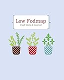  Low FODMAP Food Diary & Journal: Cactus on Blue -Daily Track of Foods and Symptoms for IBS, Crohn\'s, Celiac Disease and Other Digestive Intolerance