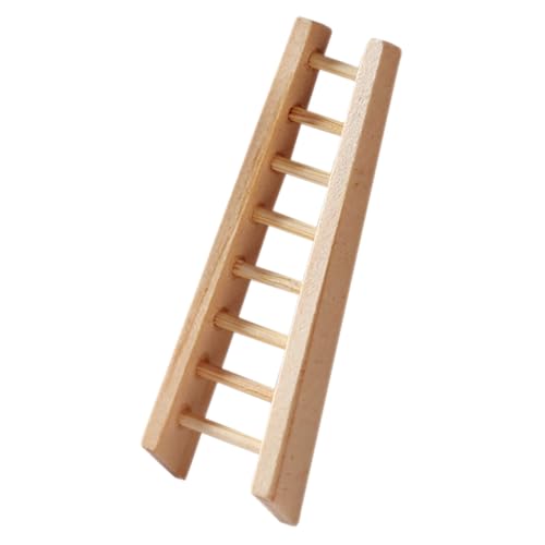 GALPADA Miniature Échelle Bois pour Maison de Poupée Escalier de Jardin Féerique Accessoire DIY Créatif Décor Miniature pour Maquette et Scènes Extérieur