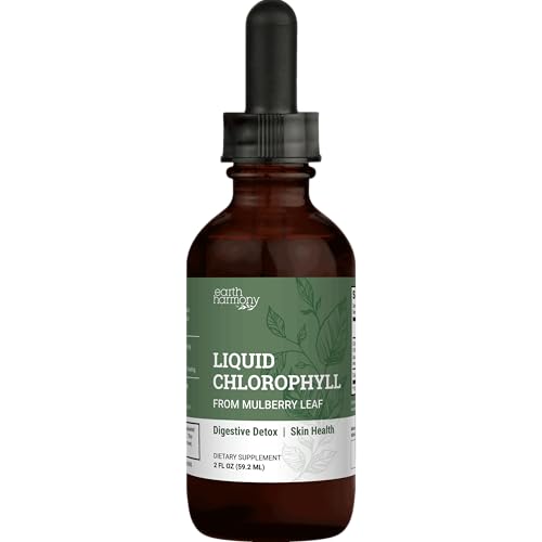 Liquid Chlorophyll, Liquid Drops for Immune System Support, Natural Internal Deodorant - Vegan Chlorophyll Drops with Organic Glycerin - Clorofila Liquida, Chlorophyllin Detox Cleanse (1 mL)
