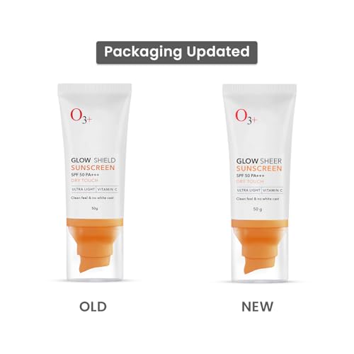 Image of O3+ Glow Sheer Sunscreen SPF 50 PA+++ (50gm) | Lightweight Cream | No White Cast | Sunscreen For Oily Skin, Dry Skin | For Women & Men