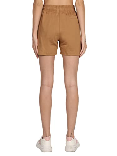 Image of CHKOKKO Women's Regular Cotton Regular Fit Plain Shorts for Women