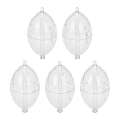 Gllehkt 5Pcs FishingsCastings Bobbers Float Fishing Clear Float Plastics Oval Strikes Indicator Easy to Use