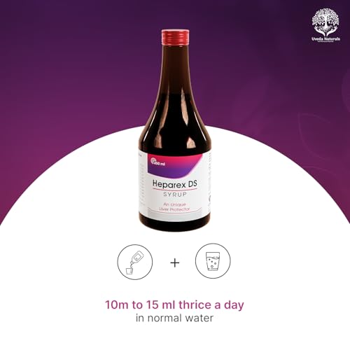 Heparex DS Liver and kidney tonic | Uveda Naturals | 450ml | Blood purification detoxification antioxidant immunity boosting and appetite stimulation | Zero Side Effects |