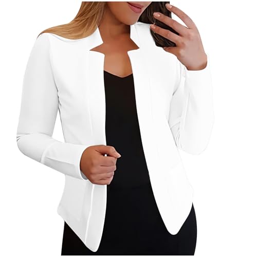 Blazers for Women Business Casual Work Office Suit Coat Tops Cropped Cardigan Jacket 2025 Fall Long Sleeve Outerwear4