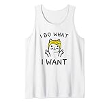 I Do What I Want Donald Trump Cat Flipping You Off Tank Top