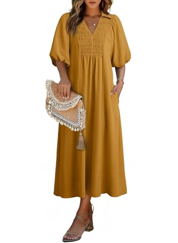 20 Milkmaid Maxi Outfit Ideas Yellow Puff Sleeve Empire Waist Dress