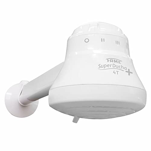 FAME - Electric shower 110V - 4 temperatures.- 4400W - Includes: Head, hose with hand head + support, installation tube, free spare resistance included - Calentador de Agua Electrico. by FAME - Used condition - US$35.84