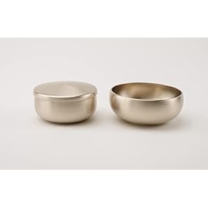 Premium Brassware Rice Bowl Soup Bowl Set Korean Traditional Handmade Tableware Bronzeware BANGJJA YUGI Dinnerware (C)