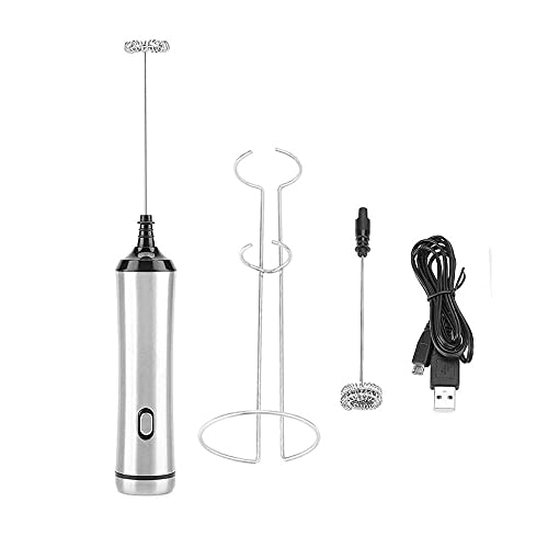 WPHGS Melkfolie - Handheld oplaadbare melkfolie, roestvrijstalen koffie-folder met standaard voor koffie, latte… - Image 8