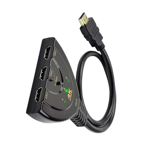 3����1�o�� 4K HDTV�X�v���b�^�[ 3�|�[�g HD�X�C�b�`���[�Z���N�^�[ HD�P�[�u�� �t��HD 4K 1080P 3D�v���[���[ HDTV�APS4�Q�[���R���\�[���f�B�X�v���C�ϊ����C�����T�|�[�g