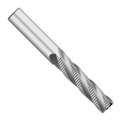Kodiak Cutting Tools KODIAK217336 USA Made Solid Carbide End Mill, Rougher Finisher, 4 Flute, 3/4 Shank, 2-1/2 Length of Cut, 5 Overall Length, 3/4 Diameter