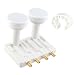 HB-DIGITAL LNB 0.1dB Lnc Set 4 participantes directos 2 satélite Astra 19,2...