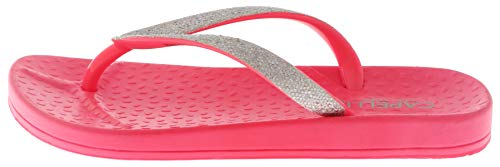 Capelli New York Girls Glitter Trim Fashion Flip Flops Pink2