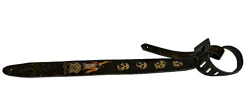 Queen Sangle pour guitare ou basse (cuir synthétique)