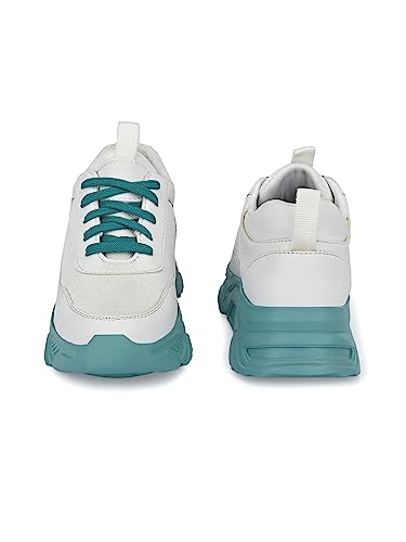 Image of EL PASO Faux Leather Casuals Sneakers Walking Shoes for Women & Girls