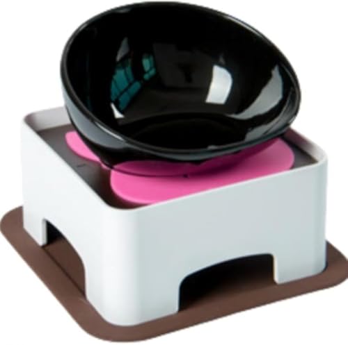 GEBYUIペット用 給食器 皿 給食台セット 小型犬 中型犬用 フレンチブルドッグ フードボウル テーブルセット お洒落 食事がラク 滑り止め シリコーンマット付き