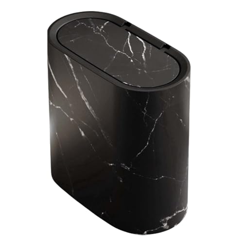 Cesta De Papelera Cubierta - Pequeña Basura Manta De Basura, Desechos Decorativos | Organizador De Limpieza De Inodoro Para El Hogar Compacto, Contenedor De Dormitorio Para Lav